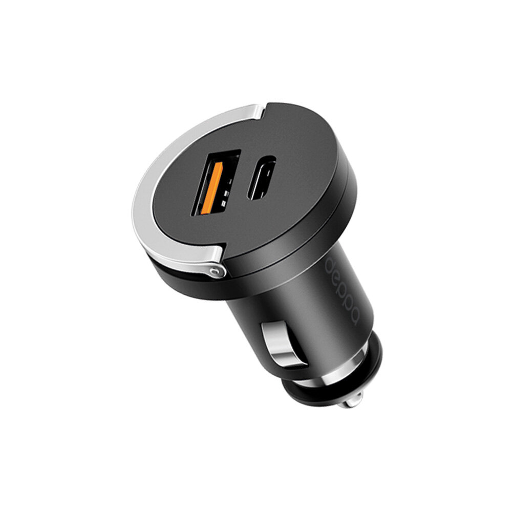 Автомобильное зарядное устройство USB Type-C + USB-A, QC3.0, Power Delivery, 30Вт, Ultra, Deppa, Deppa 11211 — фото 1