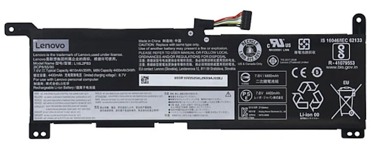 Аккумулятор для Lenovo (L19M2PF0) IdeaPad 1-14AST, 1-11AST, 35Wh, 4670mAh, 7.5V