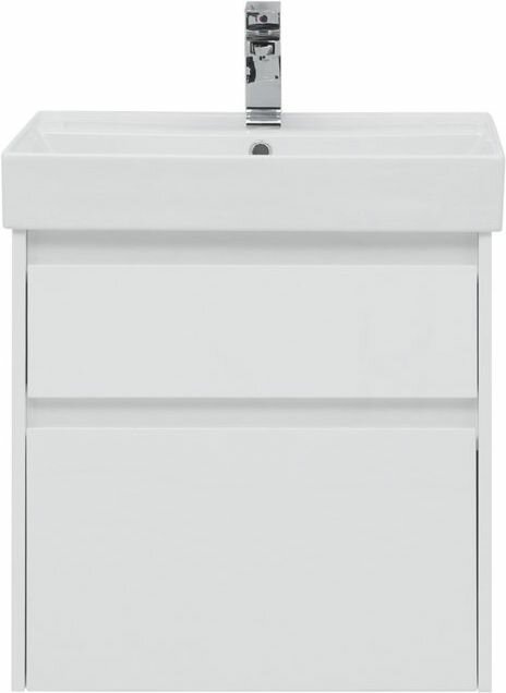Тумба под раковину Aquanet Nova Lite 60 см 242575 с 2 ящиками, белый - фото №2