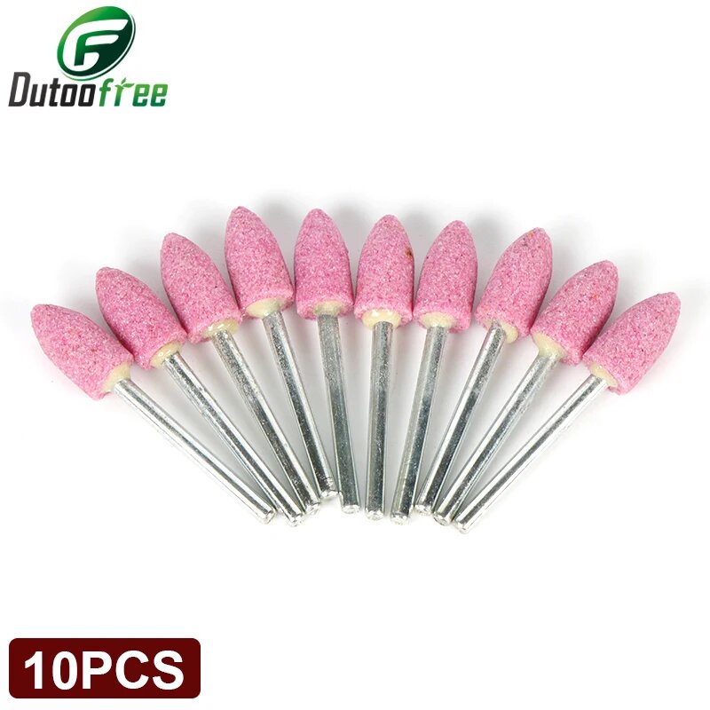 10 шт абразивный камень для Dremel розовый