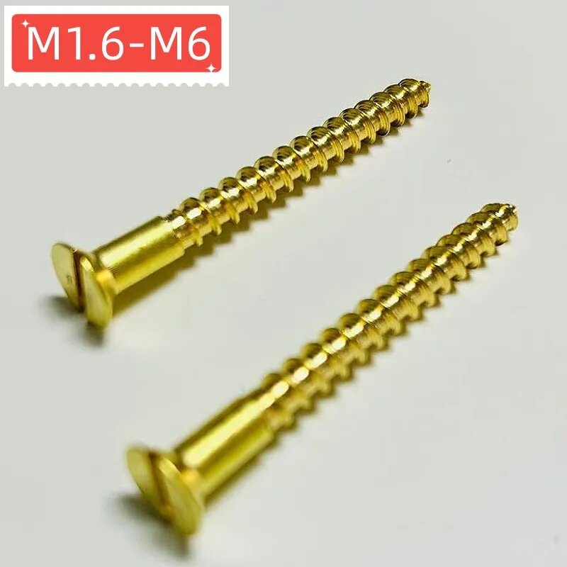 Латунные винты SHLUGOPN M1.6-M6 L8-60 мм M2x8mm 100pcs