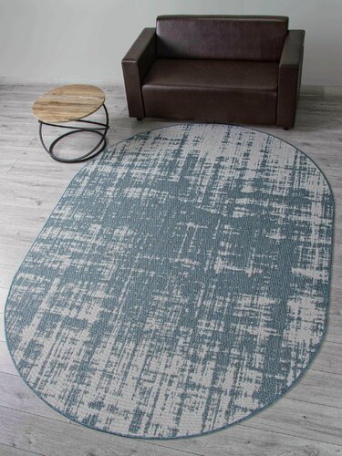 Изображение товара Ковер циновка Овальный на пол на кухню в гостиную 120х170 см современный безворсовой 340550 KoverVDom