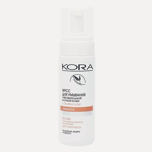 Изображение товара Мусс для умывания KORA PHITOCOSMETICS для чувствительной и сухой кожи с пантенолом 160мл