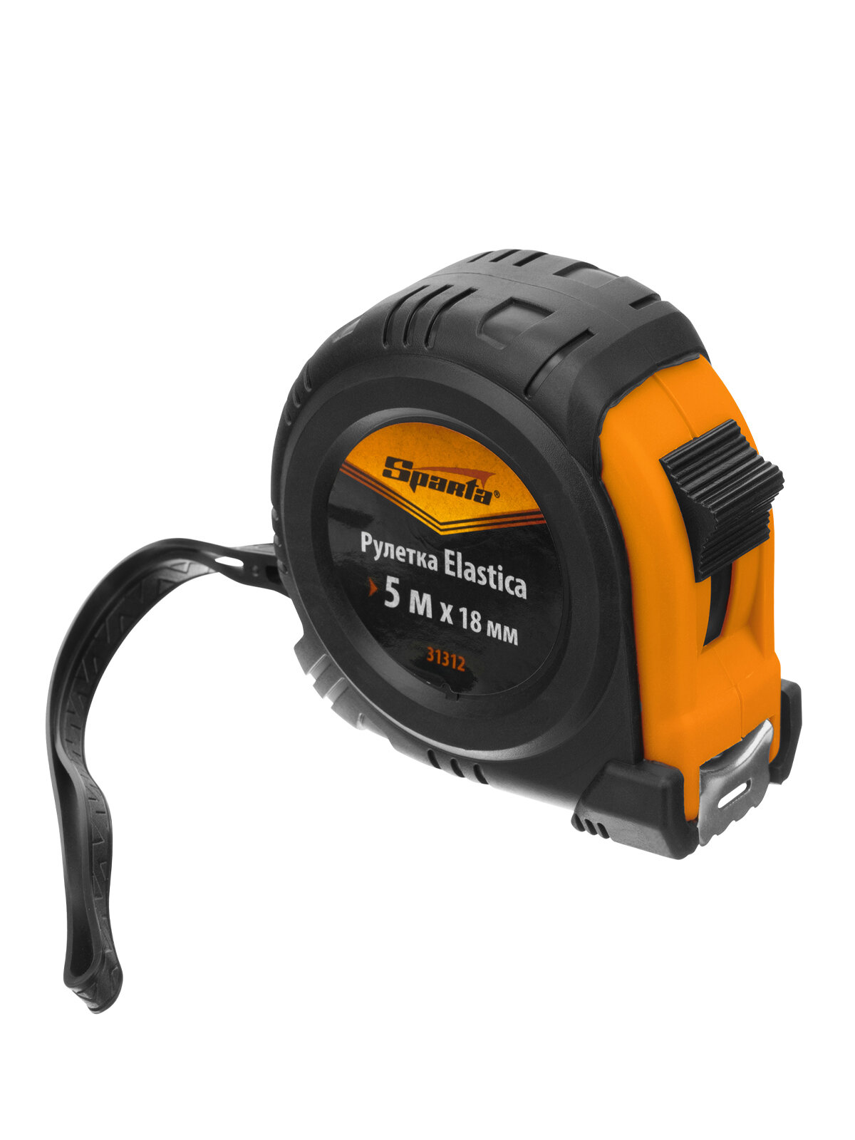 Рулетка Sparta Elastica 5 м х 18 мм обрезиненный корпус 31312