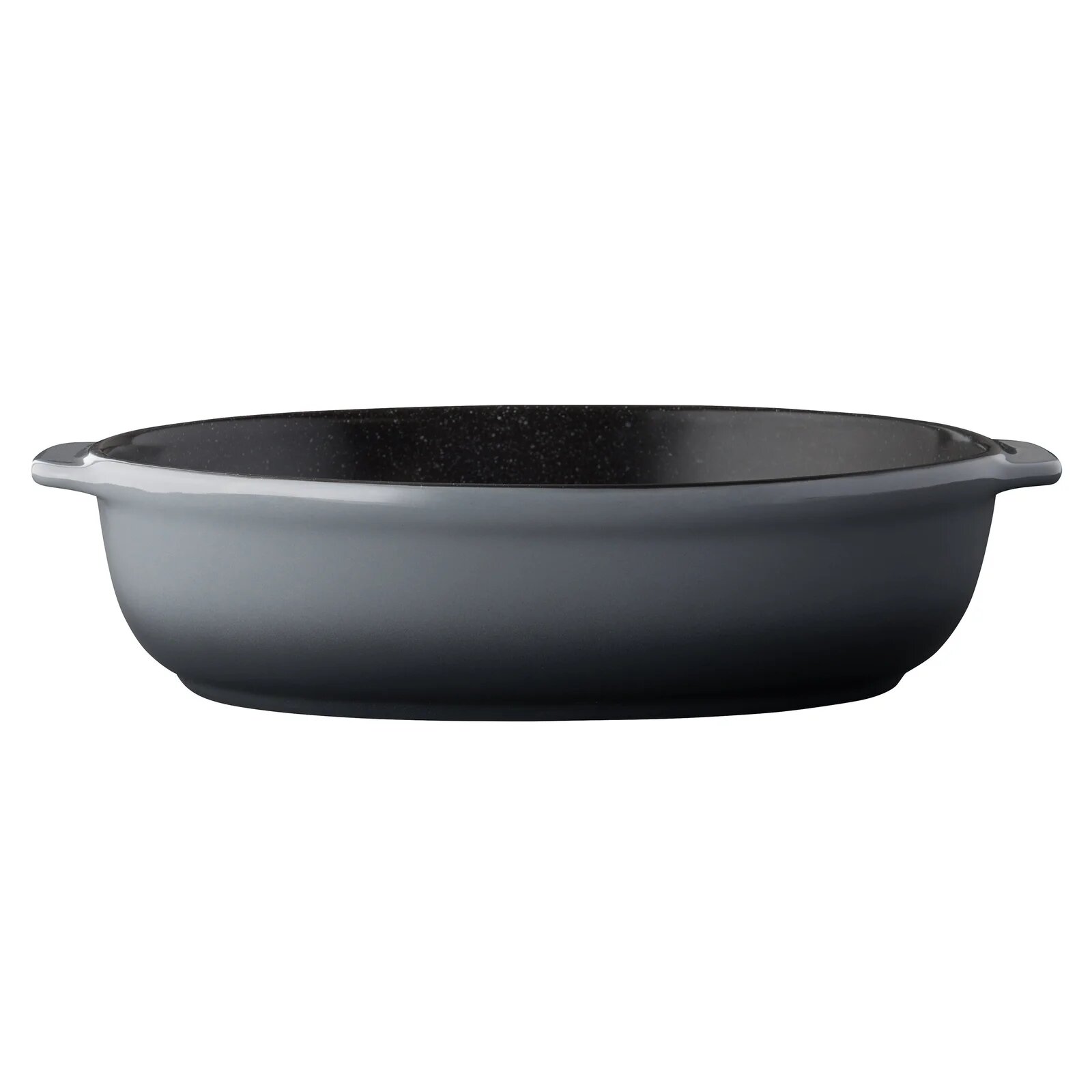 Форма для выпечки BergHOFF Gem 1697002, овальная, керамика, серый, 3л, 33.5см х 24.5см — фото 1