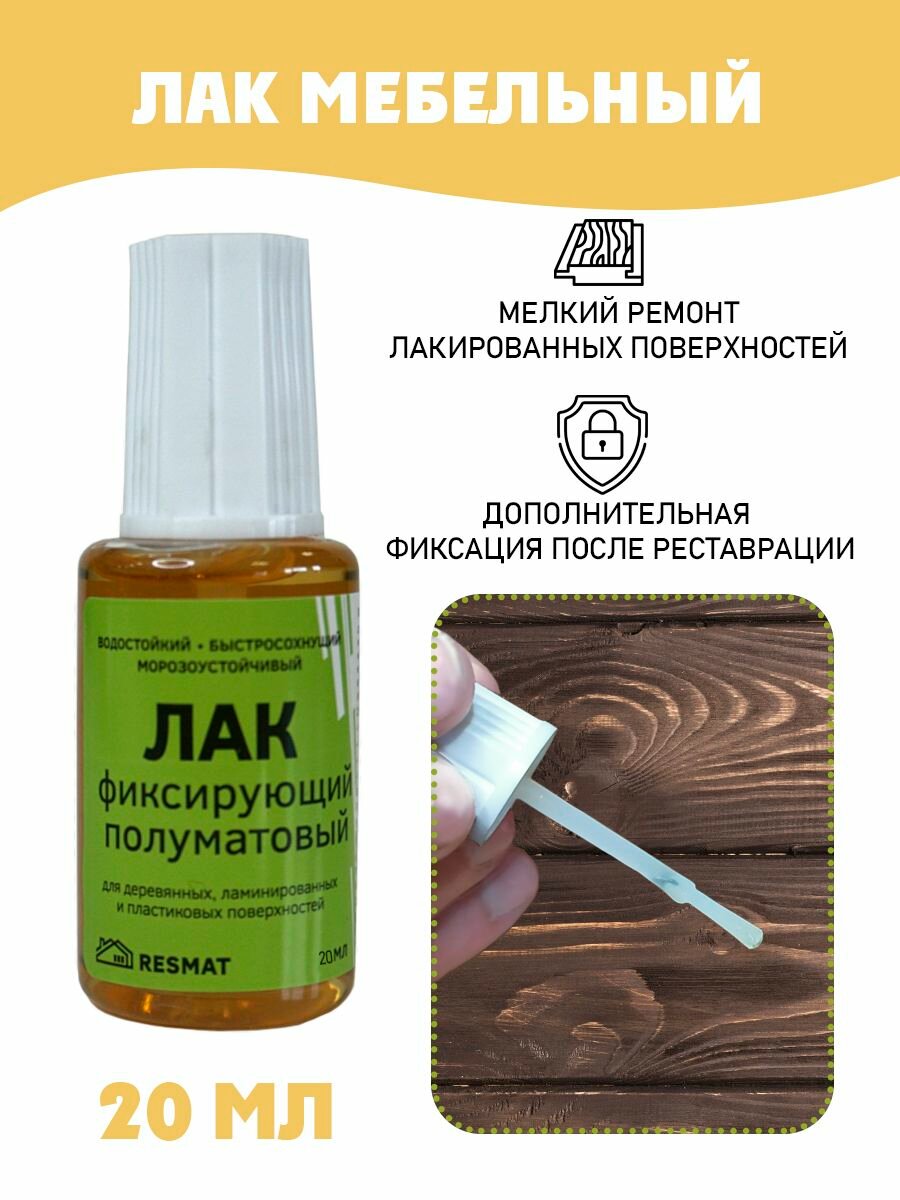 Лак прозрачный/ лак фиксирующий без блистера 20 мл