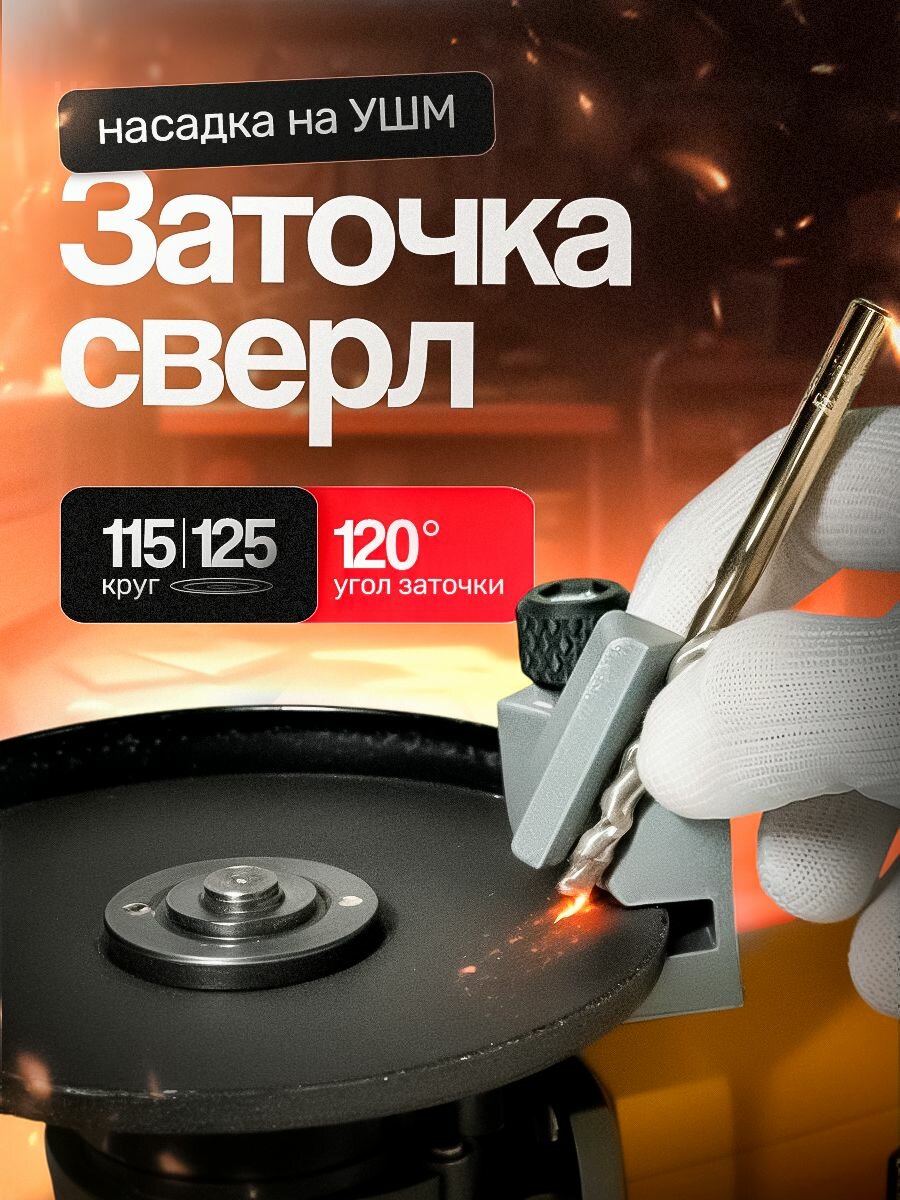 Насадка для заточки сверл на Ушм