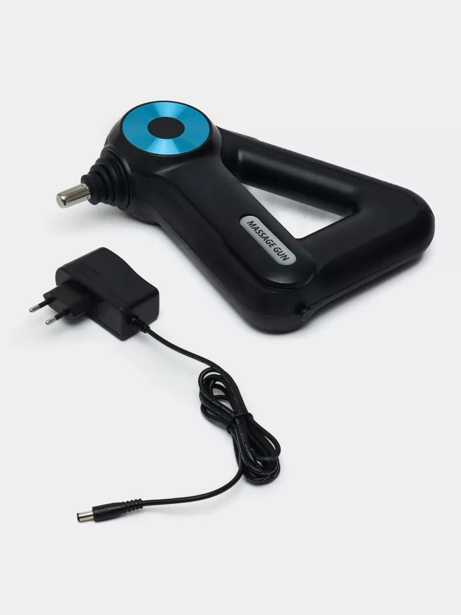 Перкуссионный массажер c 12 насадками в 2 руки. — фото 1