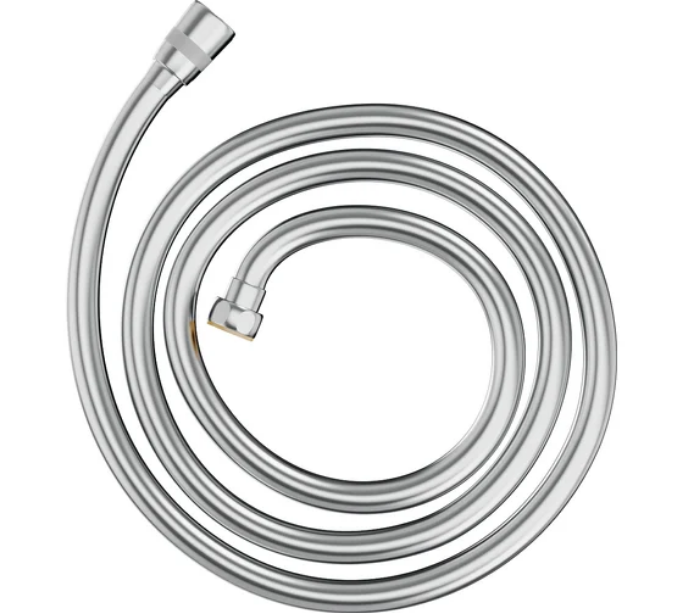 Шланг для душа ПВХ 1.5 м с защитой от перекручивания хром Tokito TOK-WAH-PVC150CH