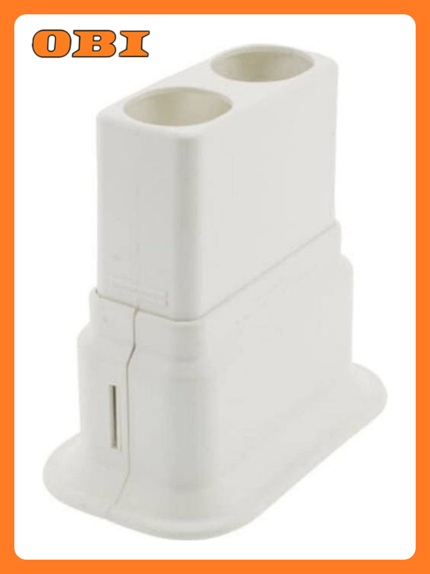 Декоративная накладка для труб отопления LEBENSART D1 латунь  пластик белая