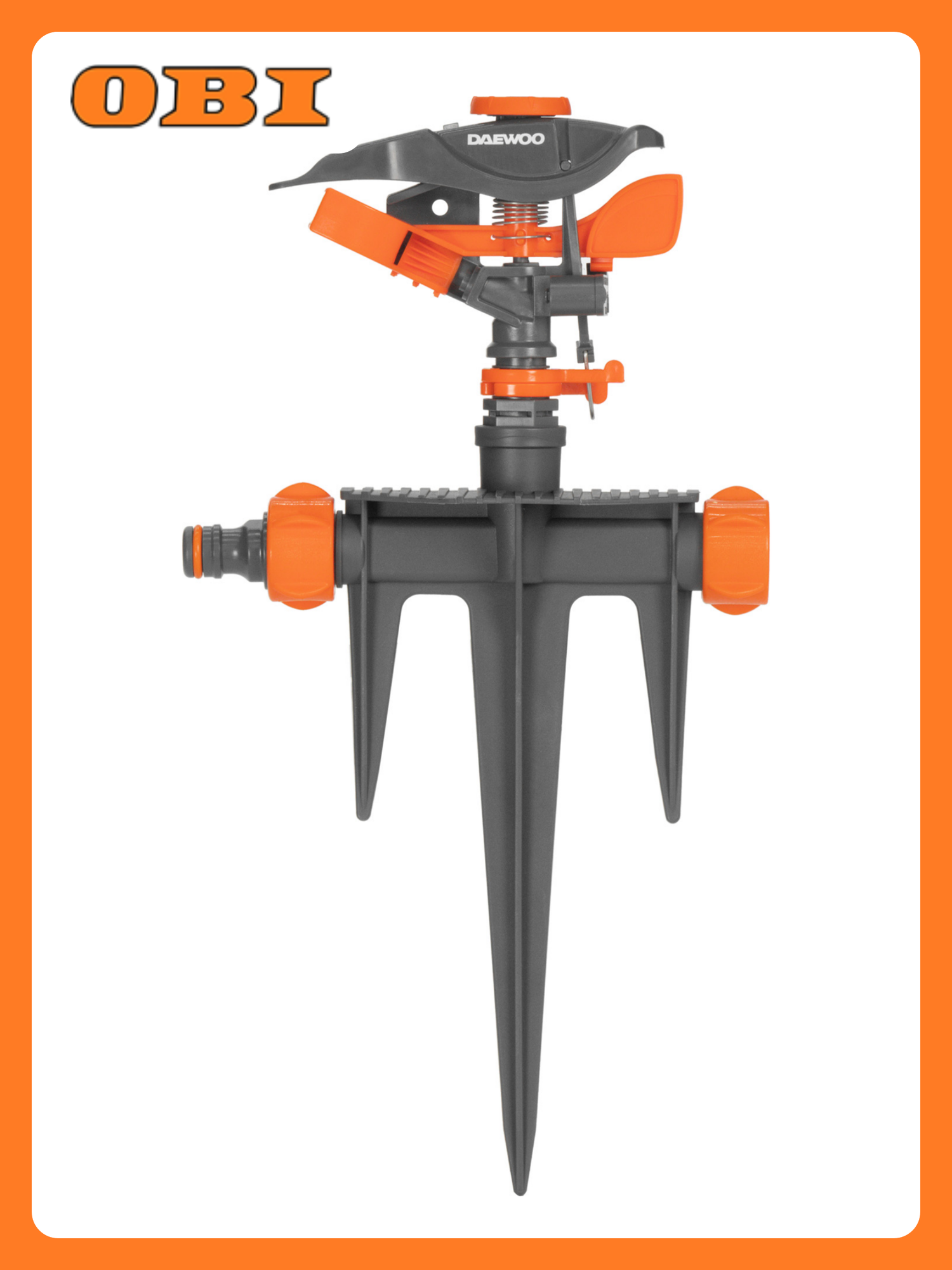 Импульсный дождеватель Daewoo DWS 1110 площадь полива 530м2 серый