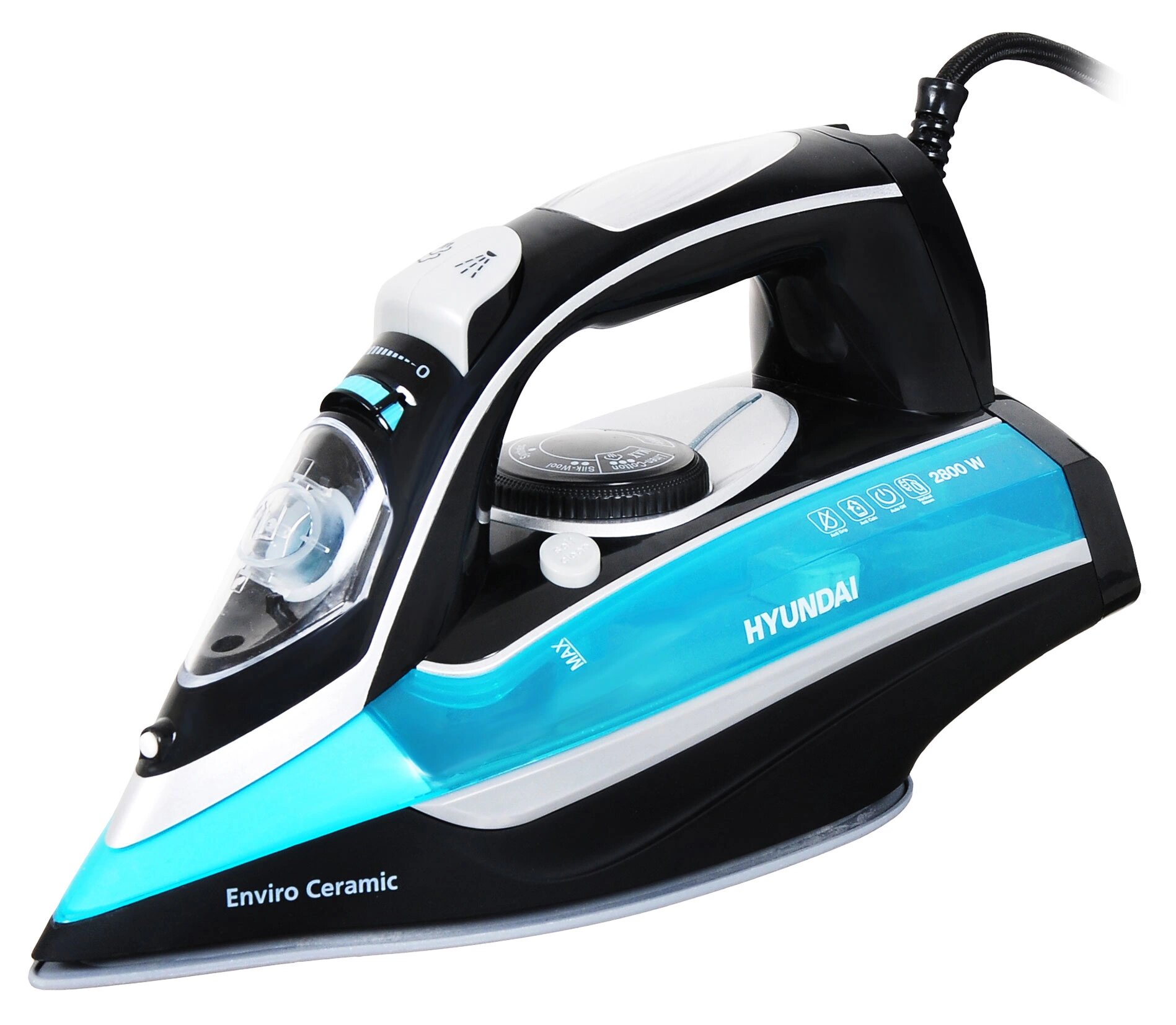 Утюг Hyundai H-SI01336, керамическая подошва, мощность 2800Вт