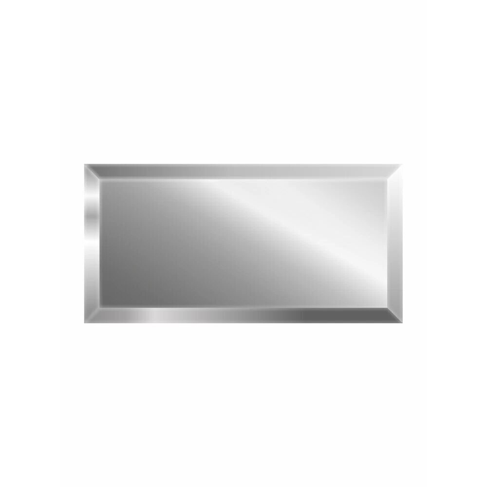 Плитка зеркальная прямоугольная 300х150х4 мм Continent серебряная с фацетом (4 шт.=0,18 кв. м) Continent ЗП066
