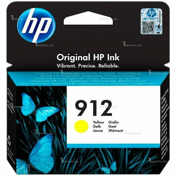 Картридж HP 3YL79AE (912) жёлтый (Yellow) для OfficeJet 8012/8014/8015/8022, Pro 8023/8024/8025