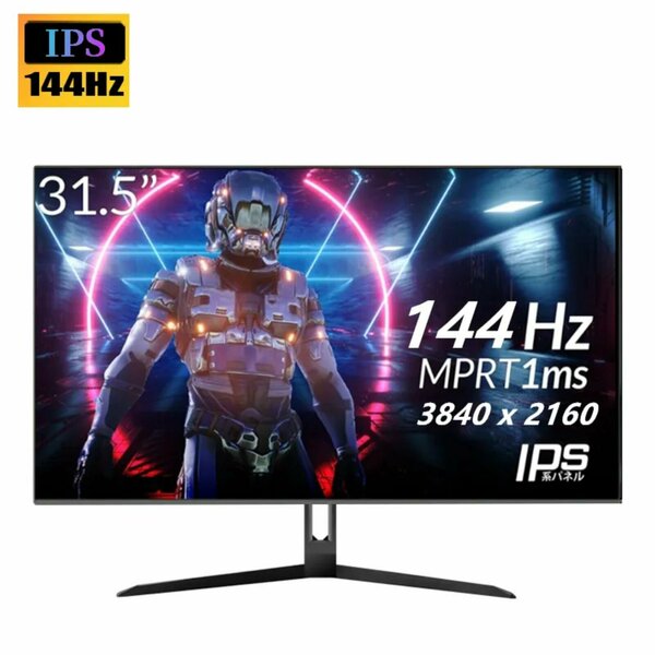 32" Монитор FYHXele игровой, 3840x2160, 144 Гц (165 Hz), IPS антибликовый матовый, черный, Free-Sync, G-Sync