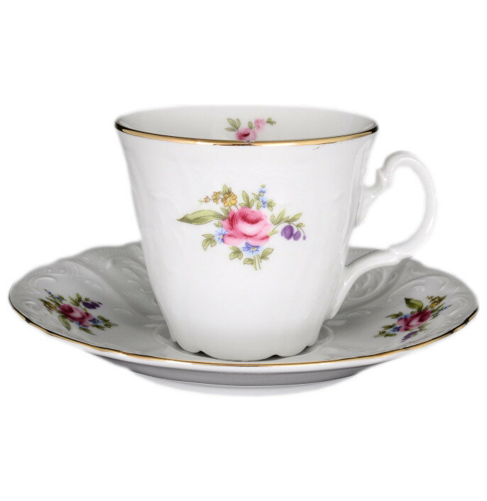 фото Чайная пара 230 мл 1 шт высокая Thun "Бернадотт /Полевой цветок" / 242710