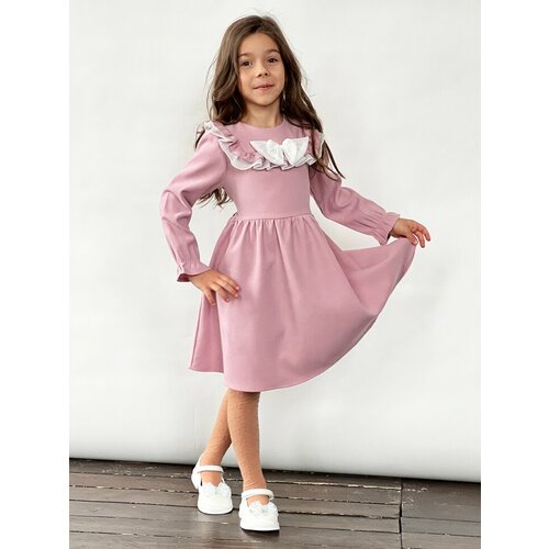фото Платье бушон, размер 116-122, розовый