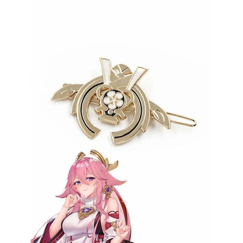 Заколка для волос невидимка Яэ Мико из аниме игры Геншин Импакт 605₽