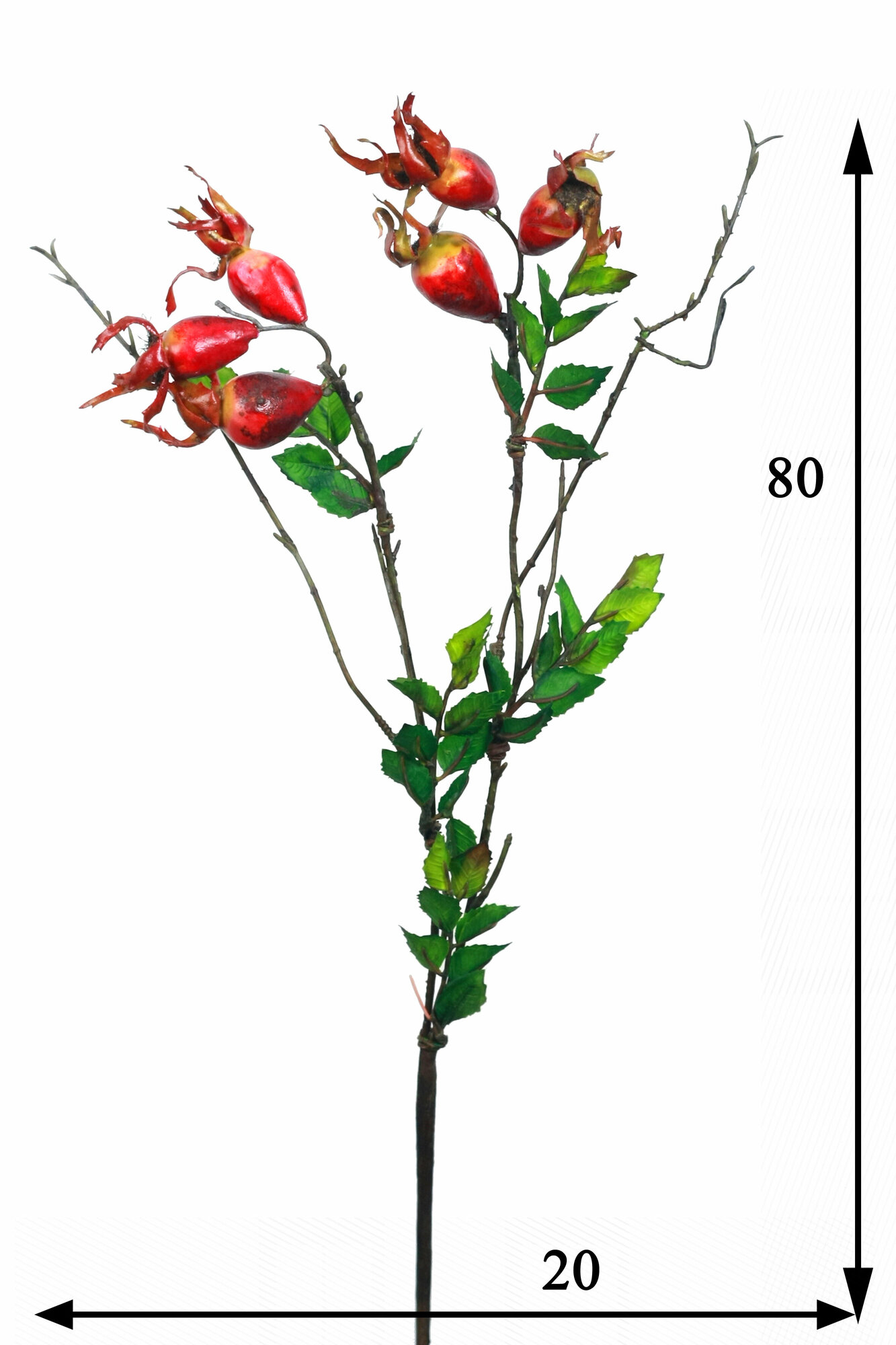 Искусственное растение шиповник/Искусственные цветы для декора/Декор для дома В-03-00