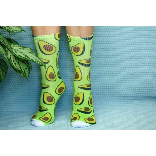 фото Носки , размер 36/41, зеленый хлопковые cotton print