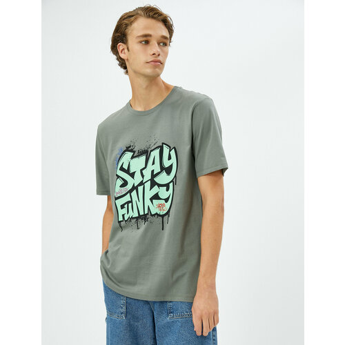 фото Футболка koton, размер m, серый