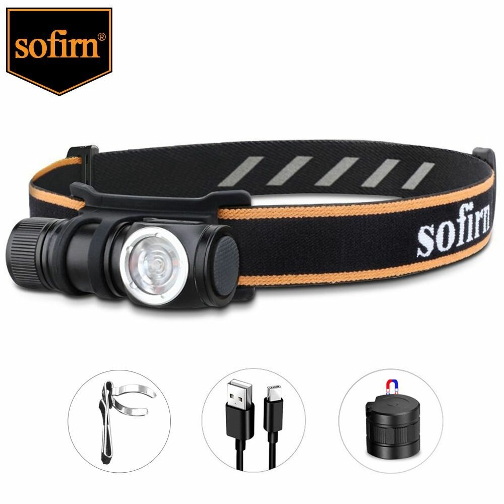 Sofirn HS10 Налобный фонарь 16340 1100лм аккумуляторный фонарик TIR-оптика 5000K
