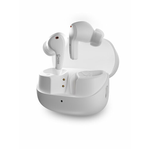 Наушники беспроводные bluetooth с микрофоном и шумоподавлением для телефона CGPods Beat white 1099000₽