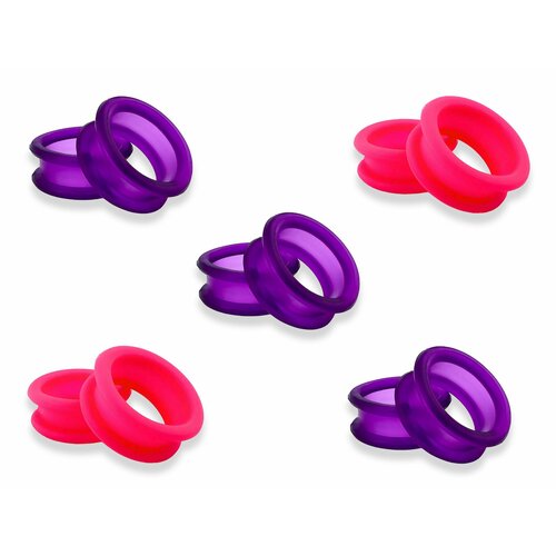 Набор универсальных силиконовых колец для ножниц премиум качество 5 пар TUKKO Style NEON MIX 858₽