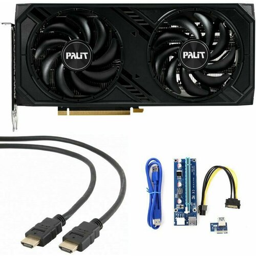 Palit RTX 4070 Dual 12GB 2310Mhz PCI-E 40 12288Mb 21000Mhz 192 bit HDMI 3xDP NED4070019K9-1047D 8518100₽