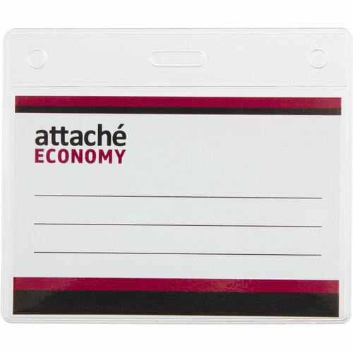 Attache Бейдж Attache Economy 78x96 150мкм, шнурок 45см син, вкладыш 60x90 5шт/уп скатерть шервуд 60x90 см пвх