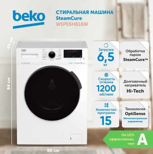Стиральная машина BEKO WSPE6H616W 7323110001 — купить в интернет ...