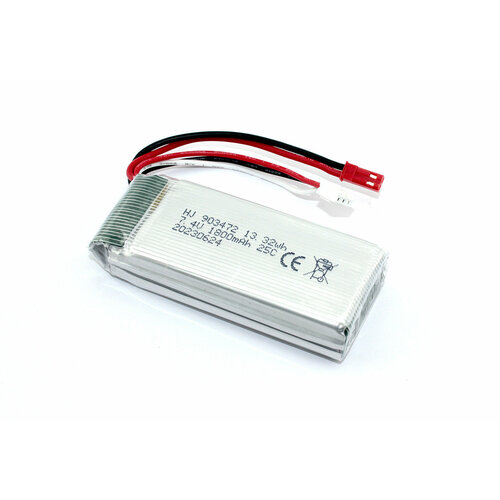 Аккумулятор Li-Pol 7.4V 903472 1800mAh JST аккумулятор для радиоуправляемой модели 7 4v 1800mah 903472 разъем jst li pol