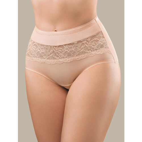 фото Трусы senso трусы слипы с высокой посадкой большие размеры., размер 50, бежевый