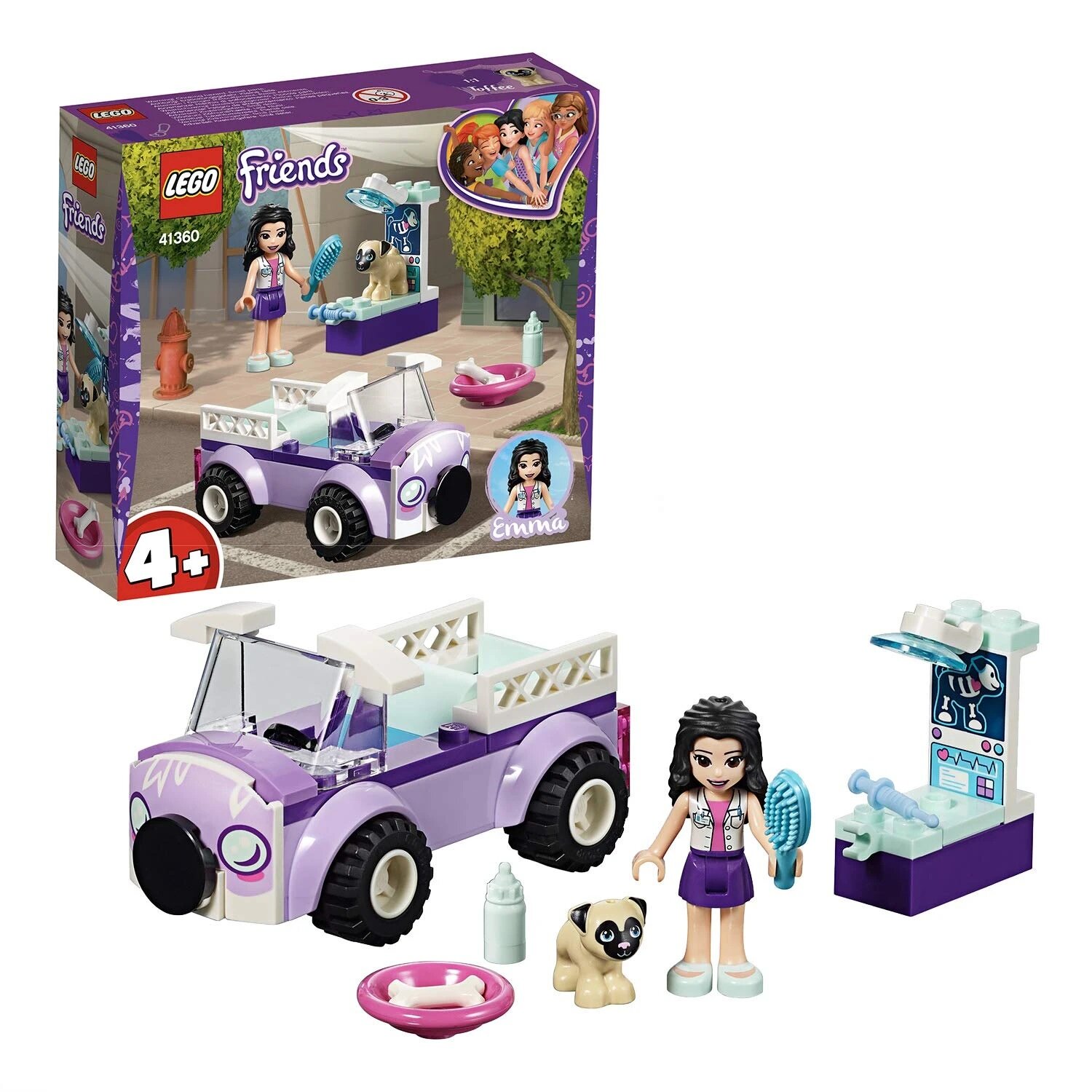 Конструктор LEGO Friends 41360 Передвижная ветклиника Эммы, 50 дет.