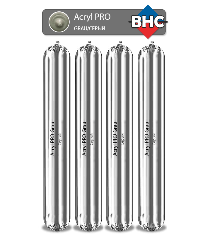 Акриловый герметик BHC ACRYL PRO GRAU 600 ML