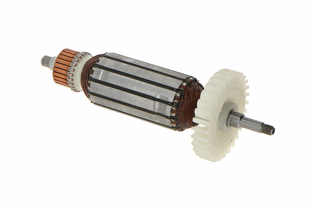 фото Ротор (Якорь) (L-159 мм, D-34 мм, резьба М6 (шаг 1.0 мм)) подходит для болгарки (УШМ) PATRIOT AG 122 (20086688)