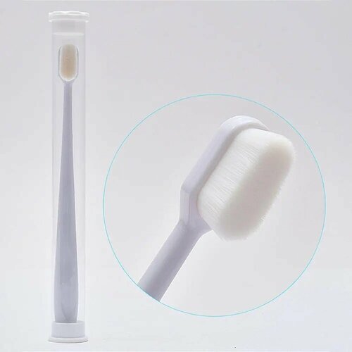 Набор зубных щеток ForAll, 10 000+, белые, с мягкой щетиной для чувствительных зубов, 3 штуки