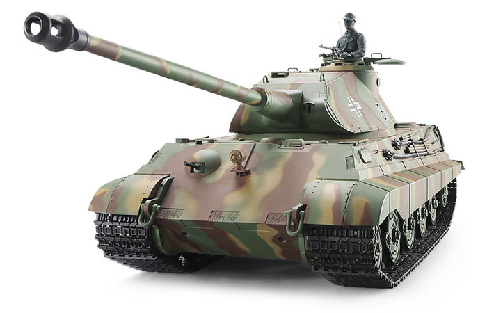 Heng Long Радиоуправляемый танк Heng Long King Tiger MS version V7.0 масштаб 1:16 2.4G - 3888A-1-UpgA-V7