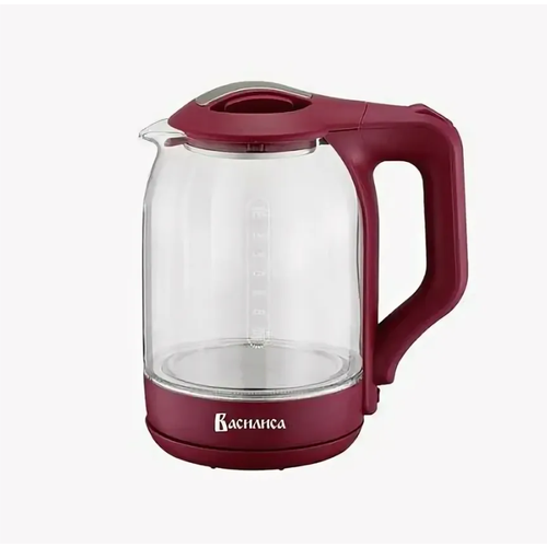 Чайник электрический с подсветкой объем 18 л мощность 1500 Вт цвет красный 323900₽
