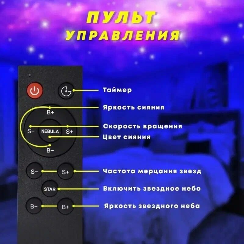 Ночник проектор звёздное небо Астронавт (космонавт) - фотография № 5
