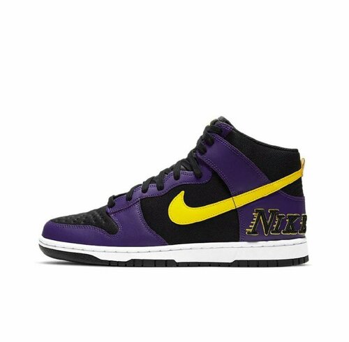 Кеды NIKE Dunk High, размер 8us/40ru, белый, черный