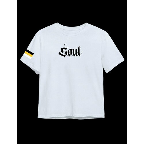Футболка размер S, желтый, черный футболка soul soul с надписью