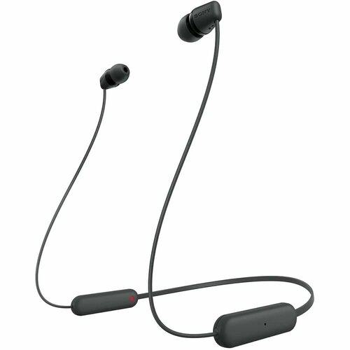 Наушники Sony WI-C100 Bluetooth вкладыши черный 409000₽
