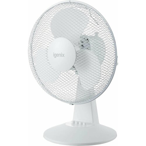 Портативный настольный вентилятор Igenix DF9010 белый 2 скорости тихая работа 9 дюймов 1470000₽