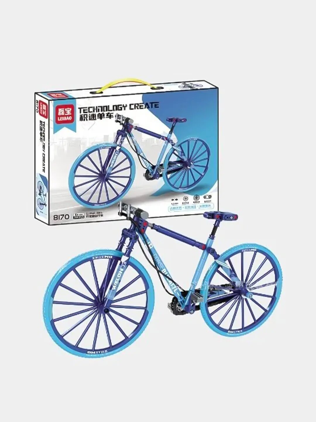 Конструктор Велосипед синий(321деталей)