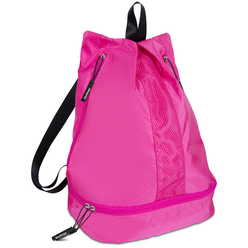 Мешок-сумка 1 отделение Berlingo "Classic pink", 39*28*19см, 1 карман, отделение для обуви, 336907