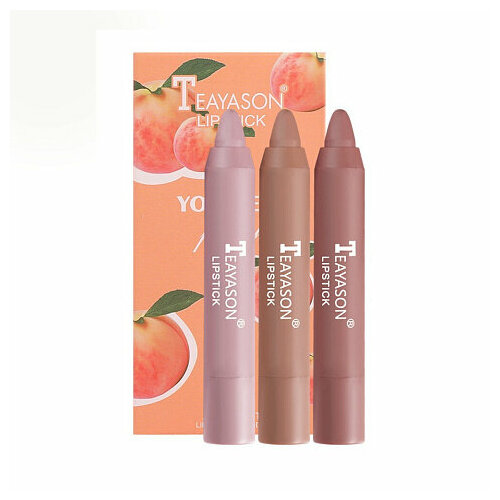 Набор матовых помад с экстрактом персика