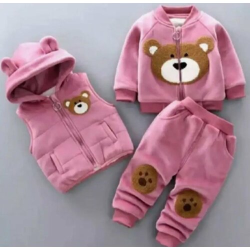 фото Костюм , размер 100, красный детская одежда