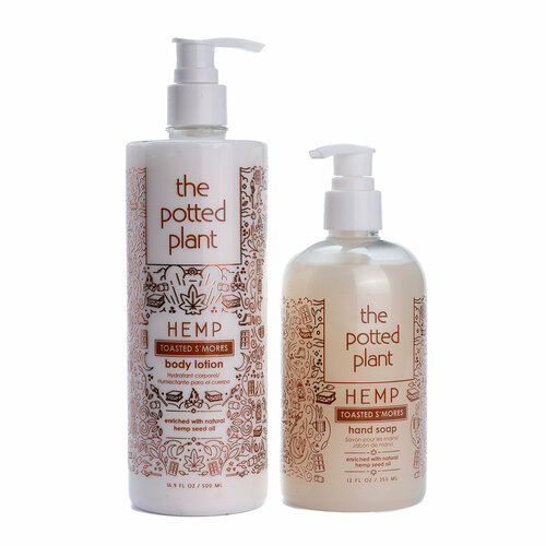 The Potted Plant, Набор питательных средств для ухода за телом Toasted S’Mores Duo Bundle набор средств для ухода за телом the potted plant набор ультра увлажняющих средств для ухода за телом watermelon duo bundle