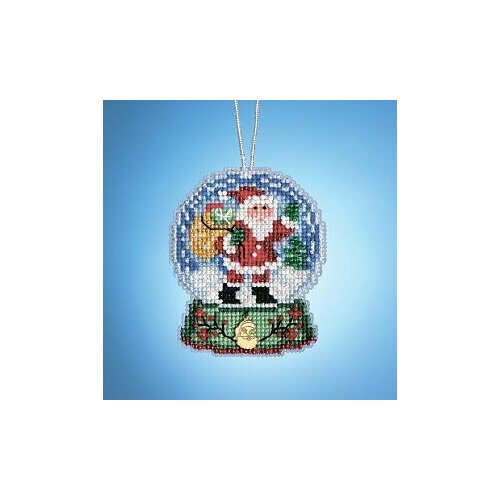 Набор для вышивания крестом и бисером "Санта-шар"6х8 см, МH16-1931, MILL-HILL